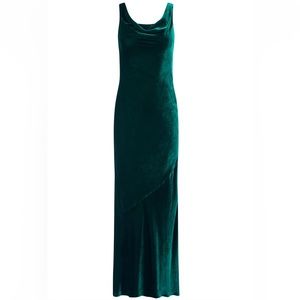 Saloni emerald velvet gown - New with Tags